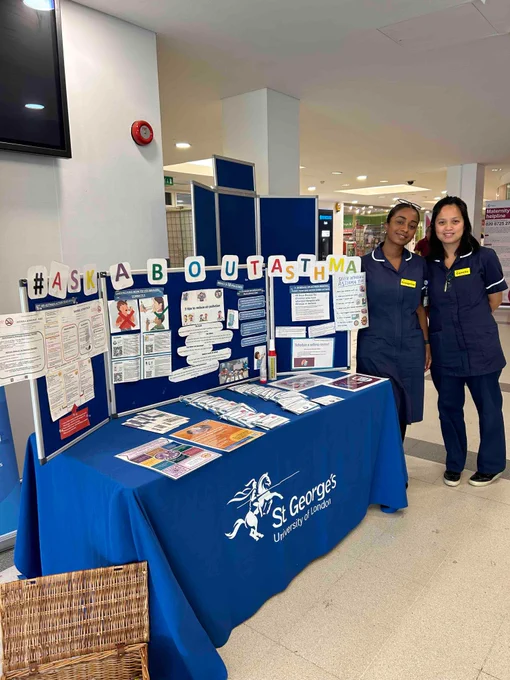 Evangeline and Camille, paediatric asthma nurses