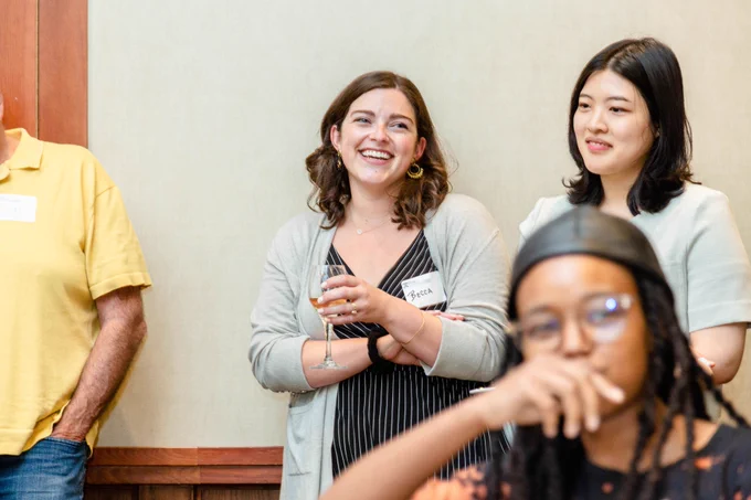 2nd-year students Rebecca Pepe & Ijun Hong, along with 3rd-year student Codi Smith. 