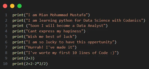first_line_of_code