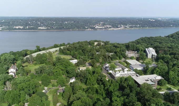 Aerial View of the Lamont-Doherty Earth Observatory campus in Palisades, NY. Credit: Nick Frearson