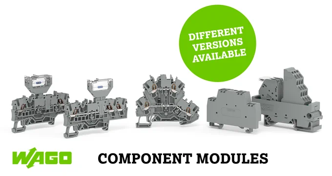 WAGO Component Modules - Component Rail-Mount Terminal Blocks and Additional Component Modules
