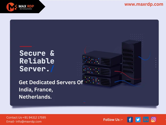Buy The best Dedicated RDP with 100 % private and dedicated resources of different locations data centre  like USA, Nederland and France .