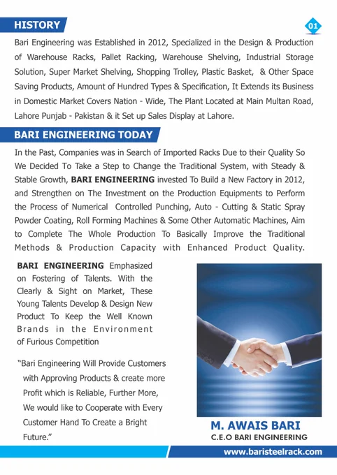 #BariEngineering #RacksManufacturer #StorageSolutions #Pakistan #CompanyProfile #Innovation2023 #LeadingManufacturer #StorageExperts