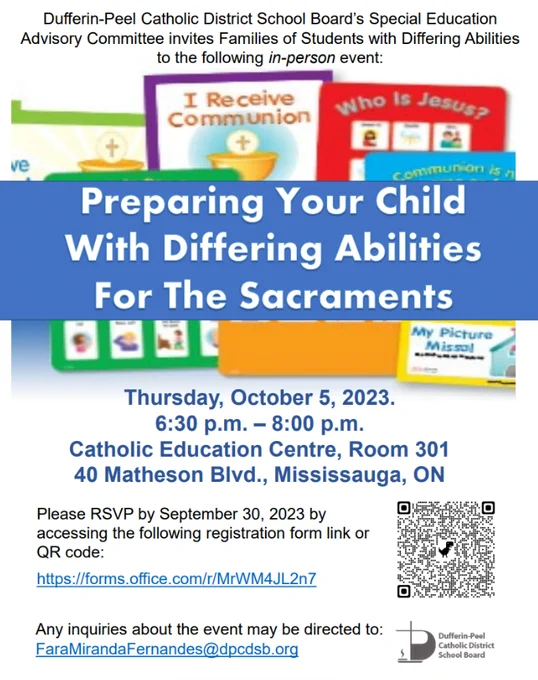 Flyer includes session and registration details for the event.