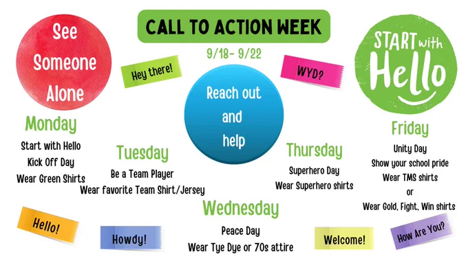 Start with Hello - Call to action week