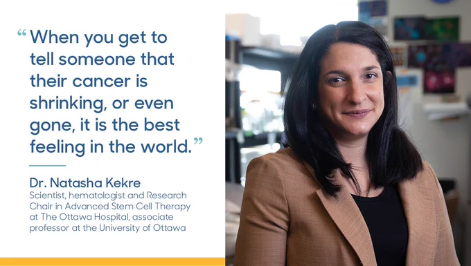 “When you get to tell someone that their cancer is shrinking, or even gone, it is the best feeling in the world,” said Dr. Natasha Kekre.
