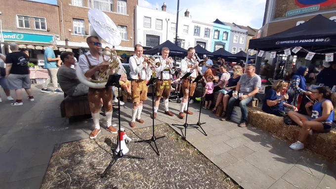 Photo of the band at the event.