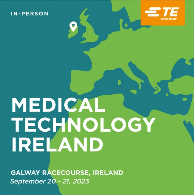 Map of Ireland with the text Medical Technology Ireland