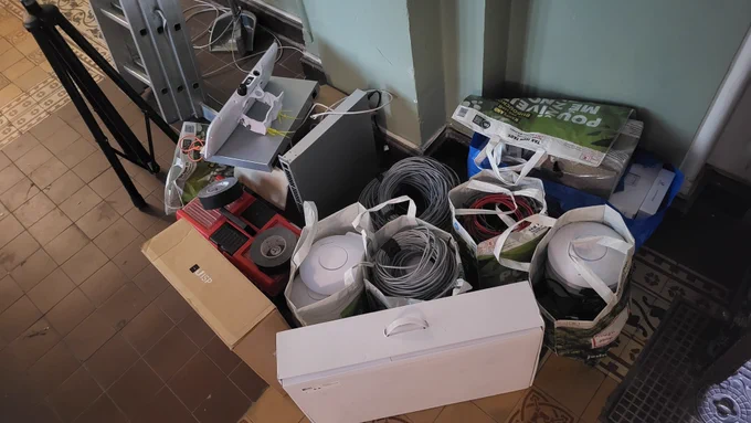 Same pile on the floor from different angle. 