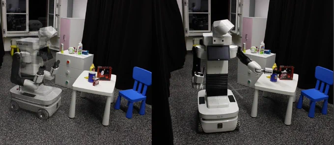 Active perceptive mobile manipulation with TIAGo  