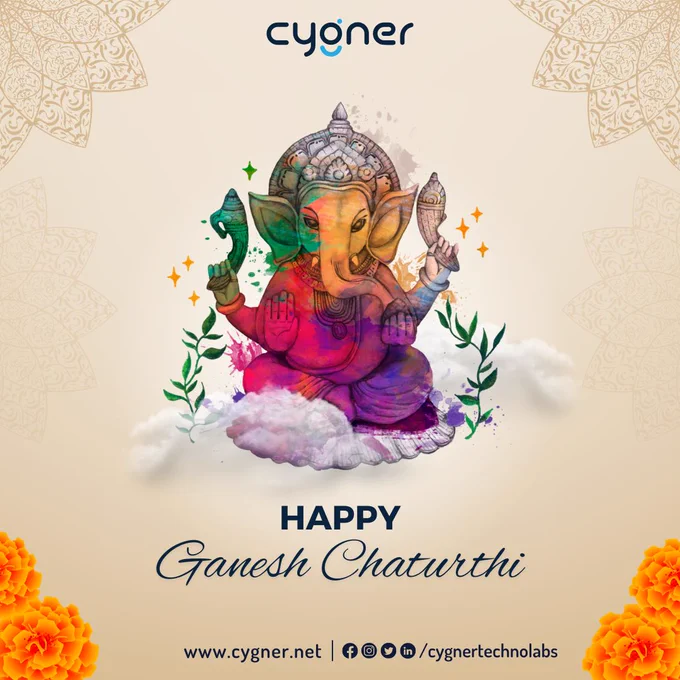 🌟 Happy Ganesh Chaturthi 🌟

On this blessed day, Cygner Technolabs Pvt. Ltd. extends its heartfelt wishes to all of you! Lord Ganesh, the ultimate problem solver, guides our path in the world of IT. Here's to a successful journey ahead! 🙏🖥️ 🐘✨

As we celebrate, let's also embrace the spirit of innovation and wisdom that Ganesha symbolizes. Together, we can overcome any challenges that come our way in the world of technology.

#GaneshChaturthi #Blessings #Prosperity #ITCompany #FestivalOfJoy #GaneshChaturthi2023 #GaneshChaturthiWishes #festivaloflordganesh