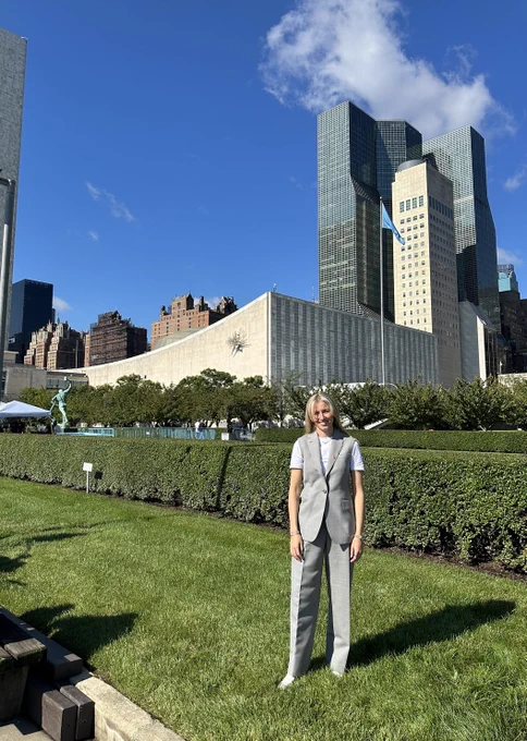 Leah Williamson at the UN General Assembly