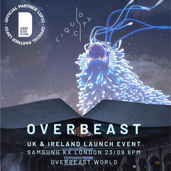 a flyer for a video game launch at Samsung KX in Coal Drops Yard Kings Cross this weekend