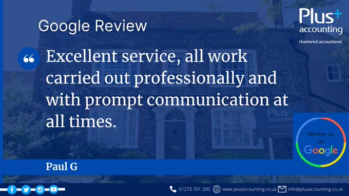 Google Review by Paul G that reads; 
"Excellent service, all work carried out professionally and with prompt communication at all times". 