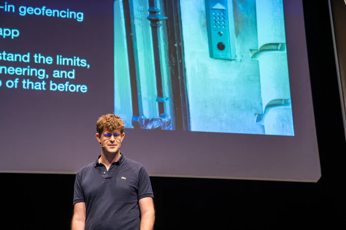 Thomas Durand on stage