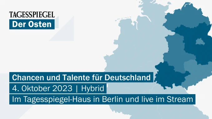 Rund um den Tag der Deutschen Einheit wirft der Tagesspiegel einen Blick auf die wirtschaftlichen und gesellschaftlichen  Chancen, die Ostdeutschland zu bieten hat. 