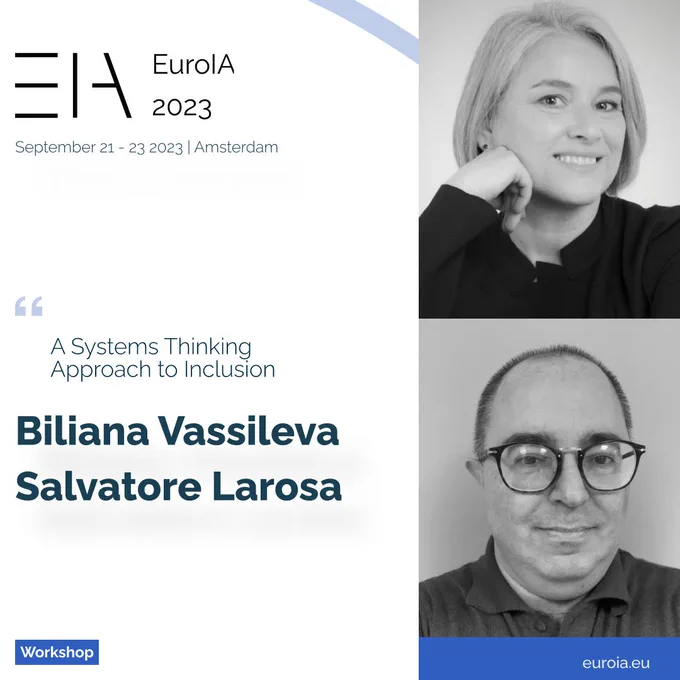 EuroIA23 Speaker Image of Biliana Vassileva and Salvatore Larosa