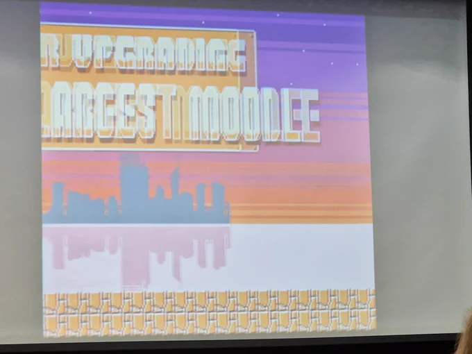 Screenshot of the 80s game