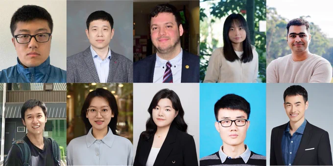 Photos of the presentation prize winners from ICMI 2023. From left to right: (top) Meng Li, Huan Li, Gabor Varga, Shanshan Ding and Mohammad Tavakkoli Yaraki. (bottom) Chao Ye, Yurou Zhang, Chen Han, Shilin Zhang and Zan Dai.