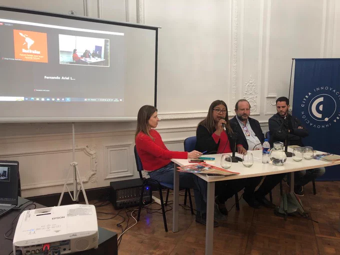 Presentación del convenio entre la RedTraSex y el CITRA (@citrainv @CONICETDialoga) 🇦🇷 Estamos desde Buenos Aires, celebrando esta colaboración.

Sumando evidencia, ¡desde nosotras y para nosotras! #TrabajoSexualEsTrabajo 🧡