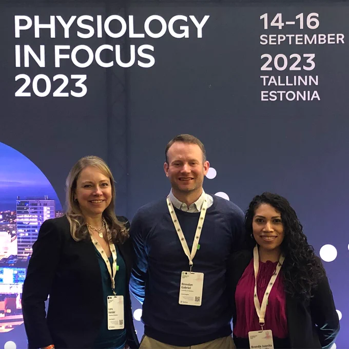 The three scientists at the event 