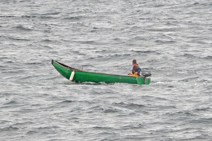 Out on the ocean. Michael Gallagher, Clare Island. © National Museum of Ireland