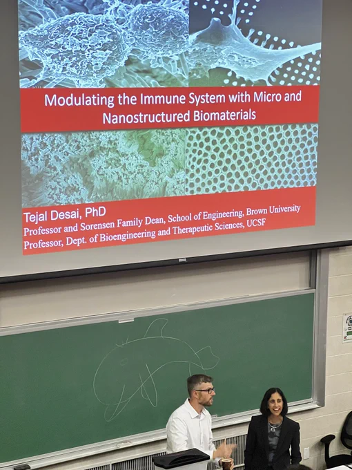 September 14, 2023 - Dr. Daniel Roxbury, URI and Dr. Tejal Desai, Brown University