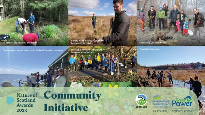 Finalists for the Nature of Scotland 2023 Community Initiative award 