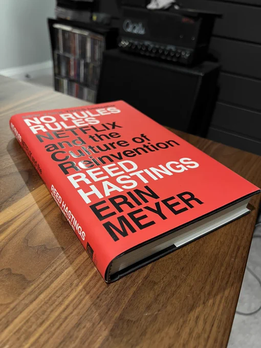 No Rules Rules, the book on how Netflix is run, by Reed Hastings and Erin Meyer