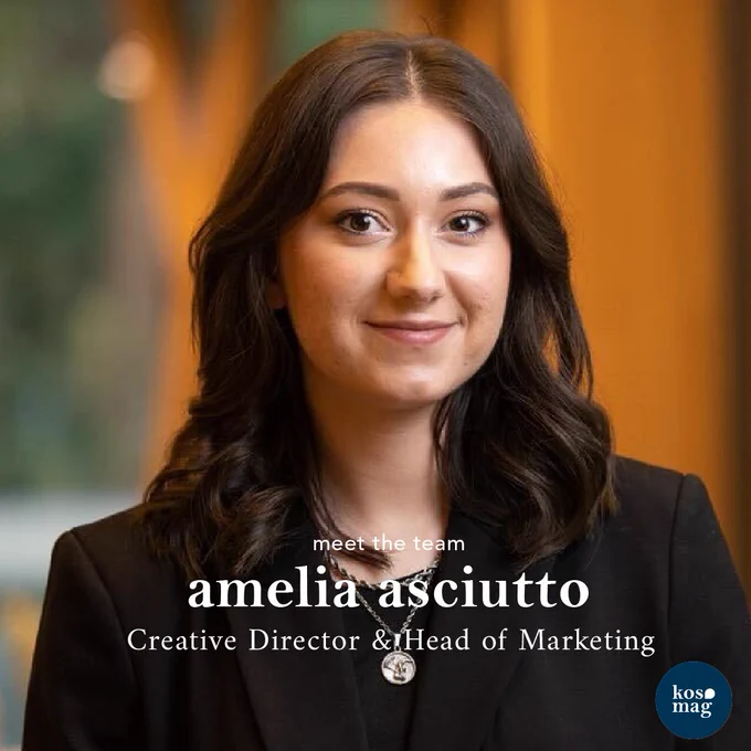 Amelia Asciutto, Creative Director at KOS Magazine