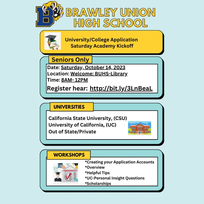 University/College Application Kickoff