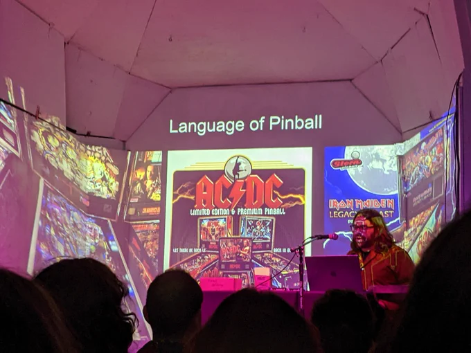 Language of Pinball projected