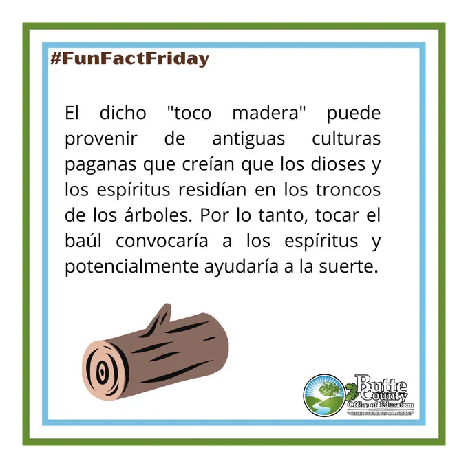 El dicho "toco madera" puede provenir de antiguas culturas paganas que creían que los dioses y los espíritus residían en los troncos de los árboles. Por lo tanto, tocar el baúl convocaría a los espíritus y potencialmente ayudaría a la suerte.