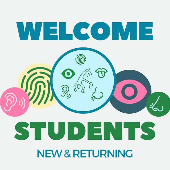 Image with Title "Welcome Students: New & Returning"