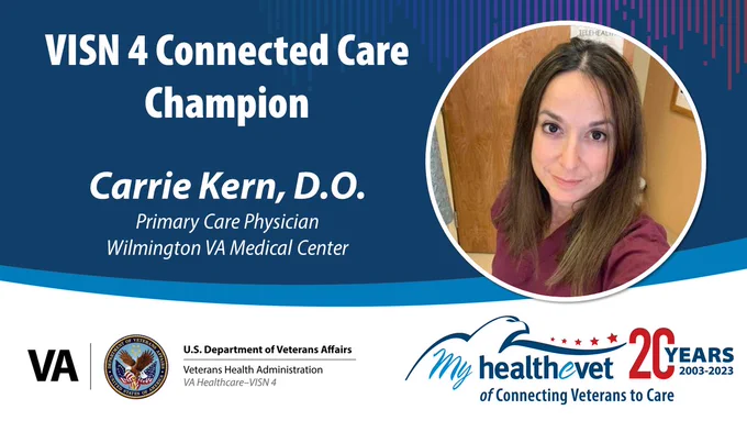 VISN 4 Connected Care Champion Dr. Carrie Kern.