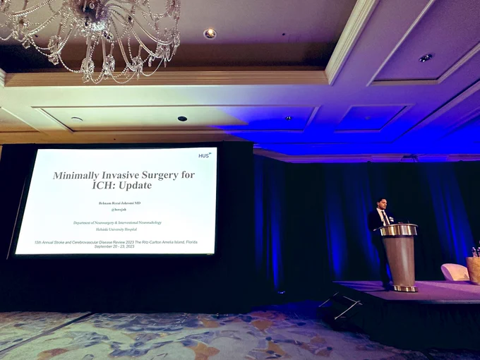 Minimally invasive surgery update for ICH by Dr Behnam Jahromi