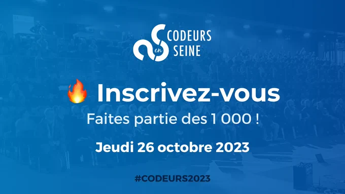 Visuel d'inscription, jeudi 26 octobre 2023 - Faites partie des 1000 
