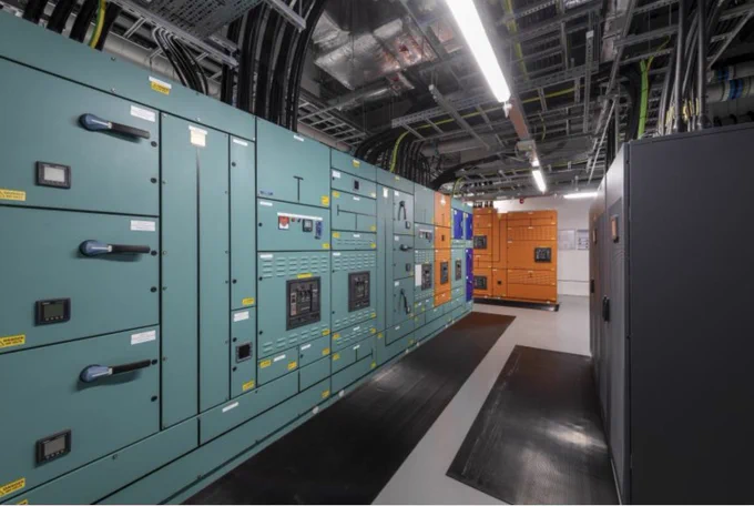 High tech facility's control panels