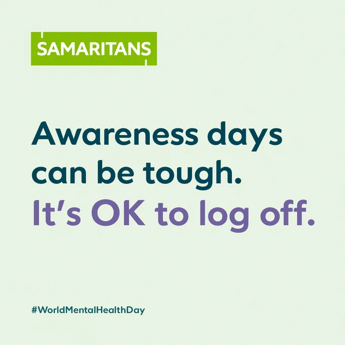 Awareness days can be tough. It's OK to log off.