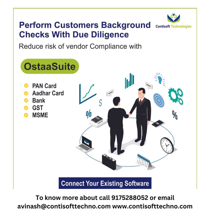 Improve system efficiency via Master Data Cleansing with OostaSuite.

For More Details: https://bit.ly/2NmvuDn
Contact Us: 9175288052
 