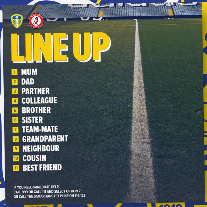 Lineup graphic supporting World Mental Health Day