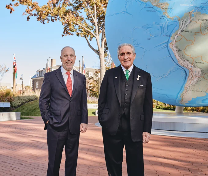 Stephen Spinelli Jr. MBA'92, PhD and Arthur M. Blank ’63, H’98