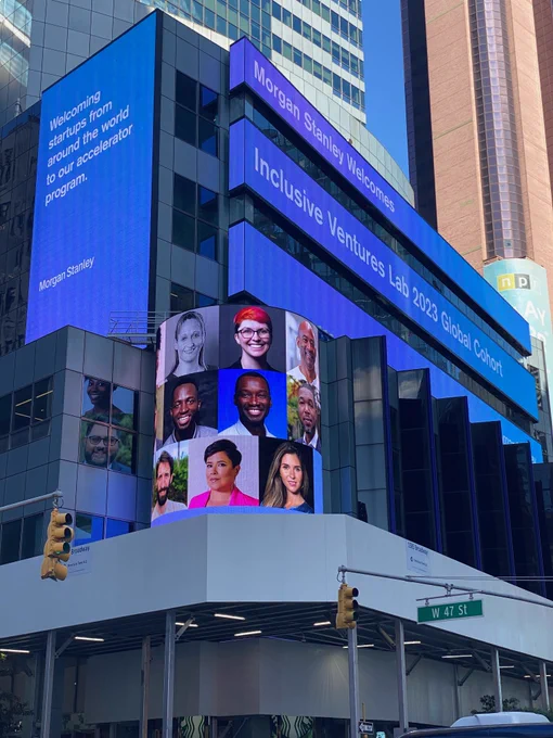 Partsimony featured on Times Square via Morgan Stanley