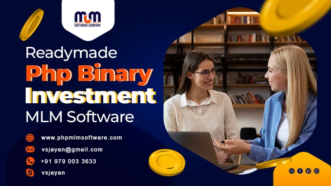 Readymade php binary investment mlm software