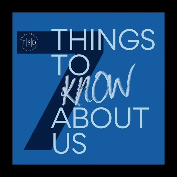 A graphic with a black border surrounding a blue square. A darker blue 7 is in the background behind white lettering saying "7 things to know about is"