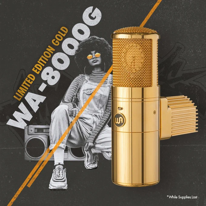 WA-8000G - Limited edition GOLD tube condenser microphone