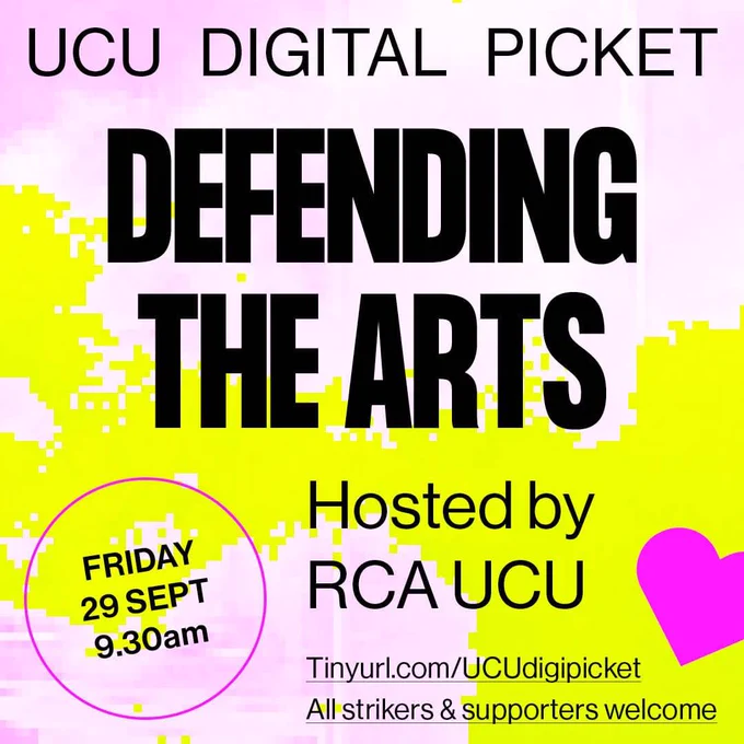 UCU Digital Picket - Defending the Arts
Hosted by RCA UCU