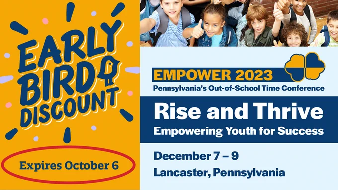 Early bird discount expires October 6 for EMPOWER 2023, December 7-9, Lancaster
