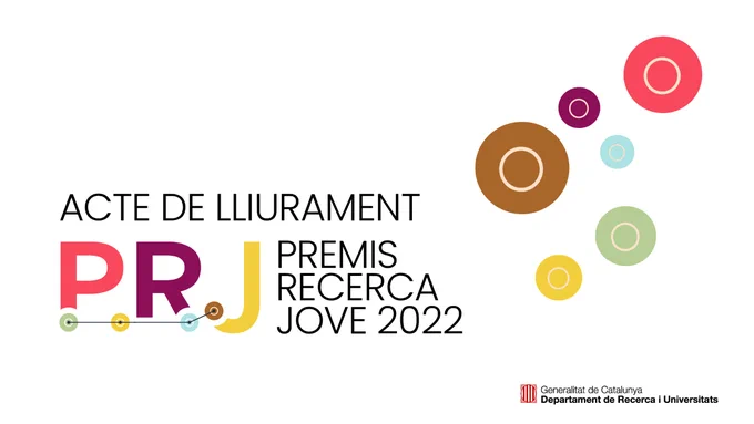 Entrega de guardons dels Premis de Recerca Jove 2022, que es pot seguir en línia.