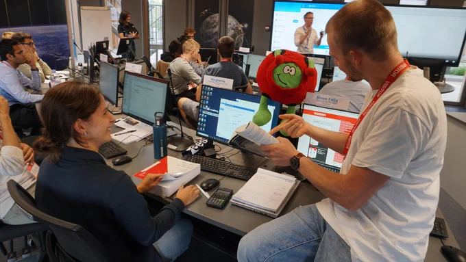 Students at ESEC-Galaxia, Belgium, for ESA Concurrent Engineering Workshop 